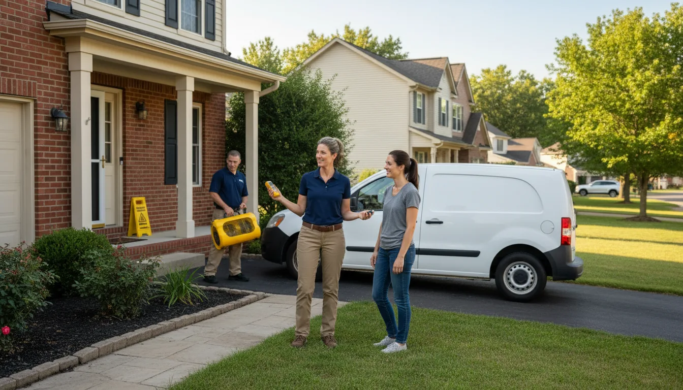 Residential water damage restoration in Milliken, CO